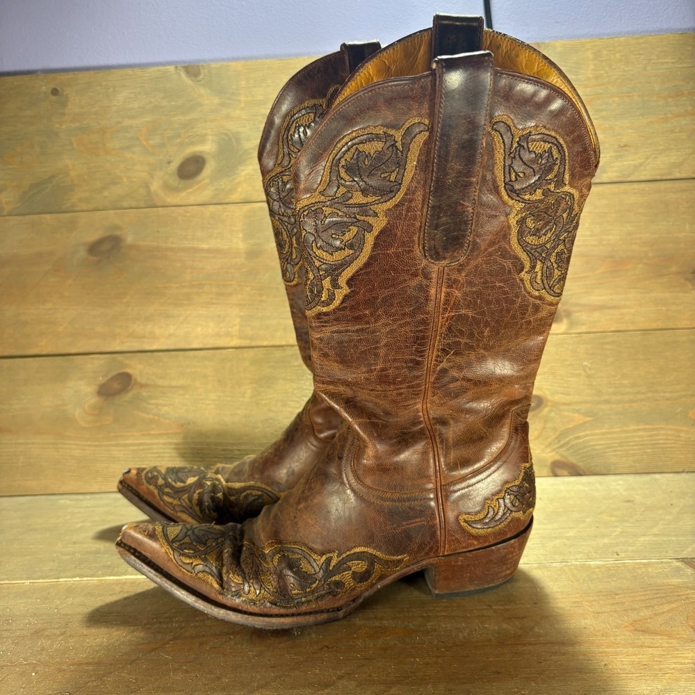 Old Gringo Womens size 7.5 shoes Floral Leather Embroidered Western boots